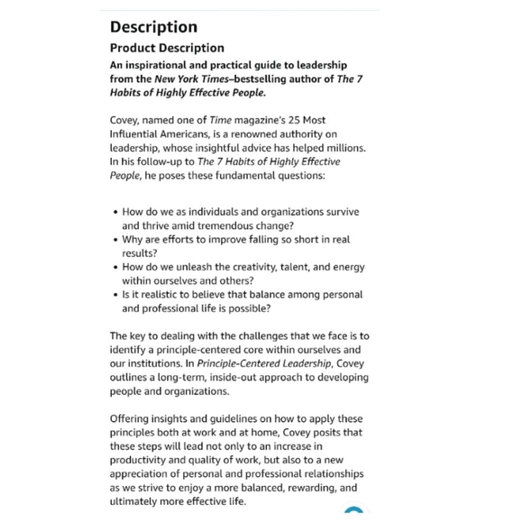 Book "Principle Centered Leadership" - Picture 7 of 8